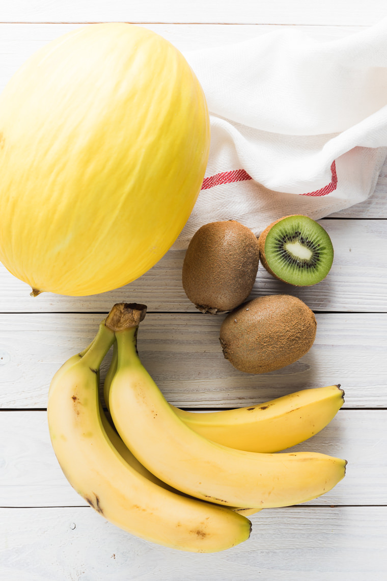 Smoothie z melona, banana i kiwi lunchboxodkuchni.pl